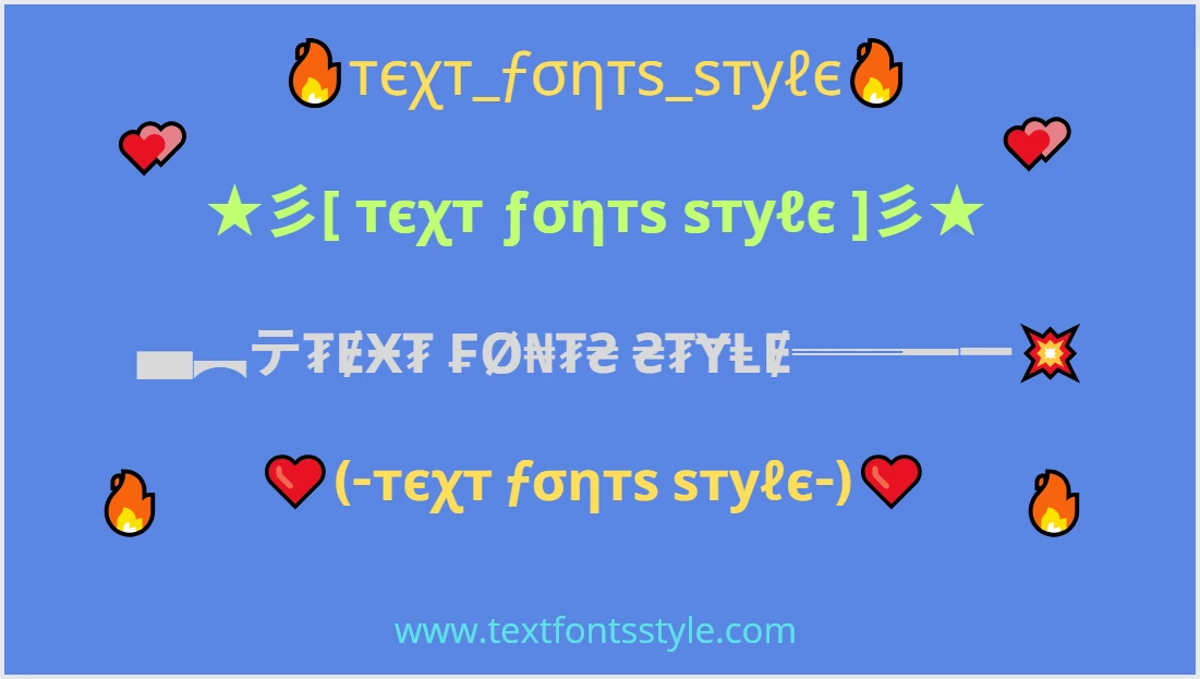 Text Fonts Style